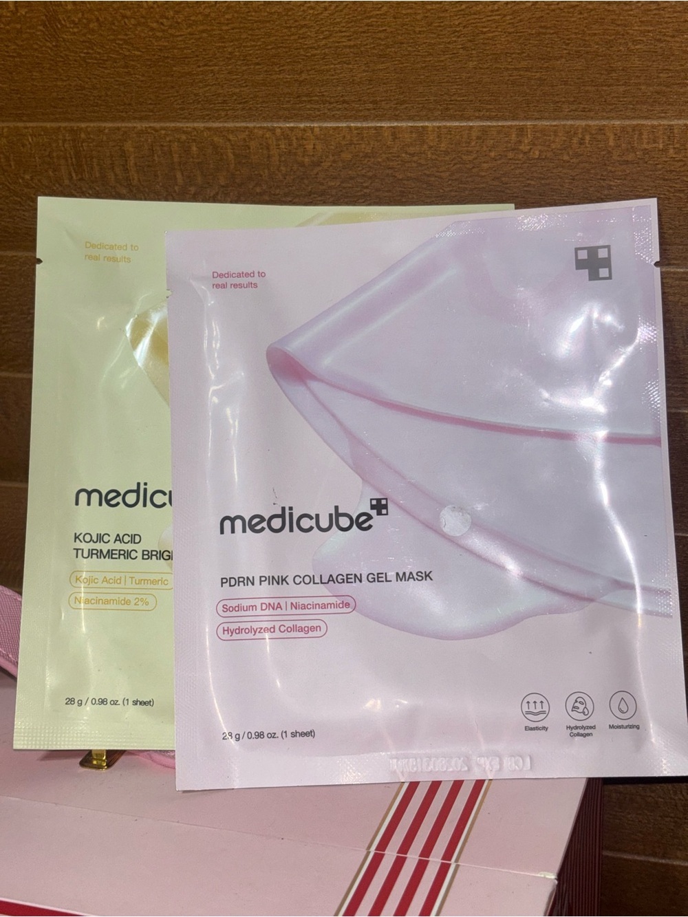 Medicube PDRN Pink Collagen Gel Mask & Kojic Acid Turmeric Mask